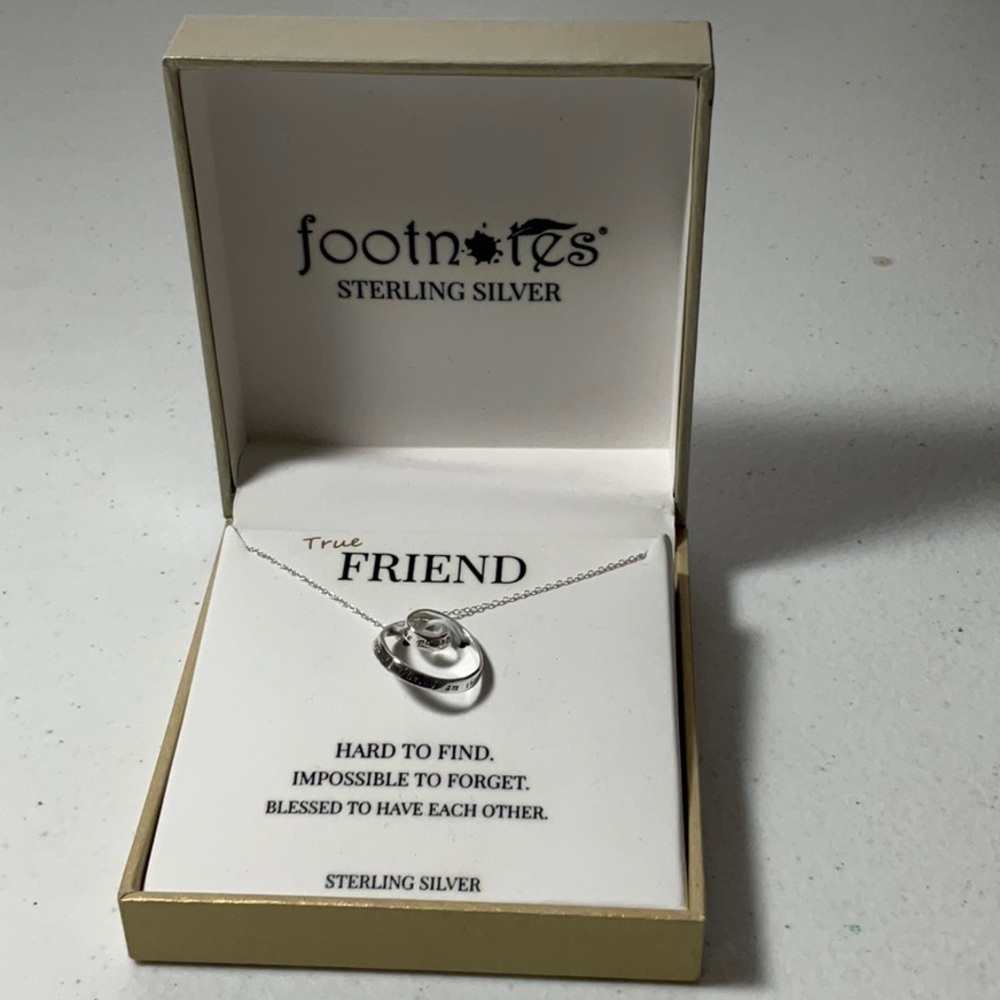Footnotes Sterling Silver Necklace